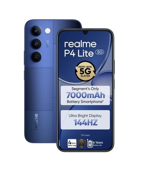 Realme P4 Lite (Mosaic blue) Ram 4 Gb Rom 64 Gb