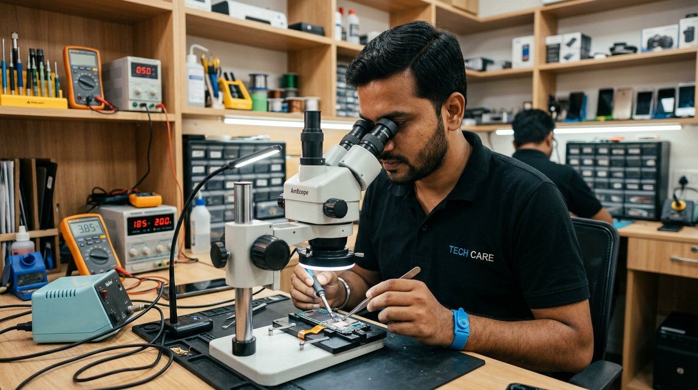 Smartphone technician repair bench